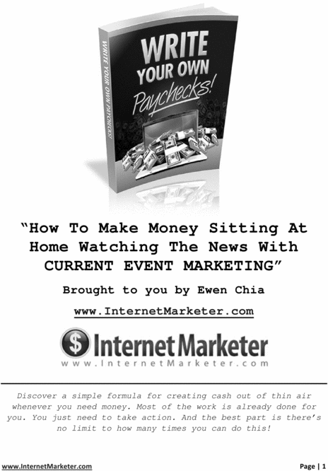 Product picture Write your own paycheck